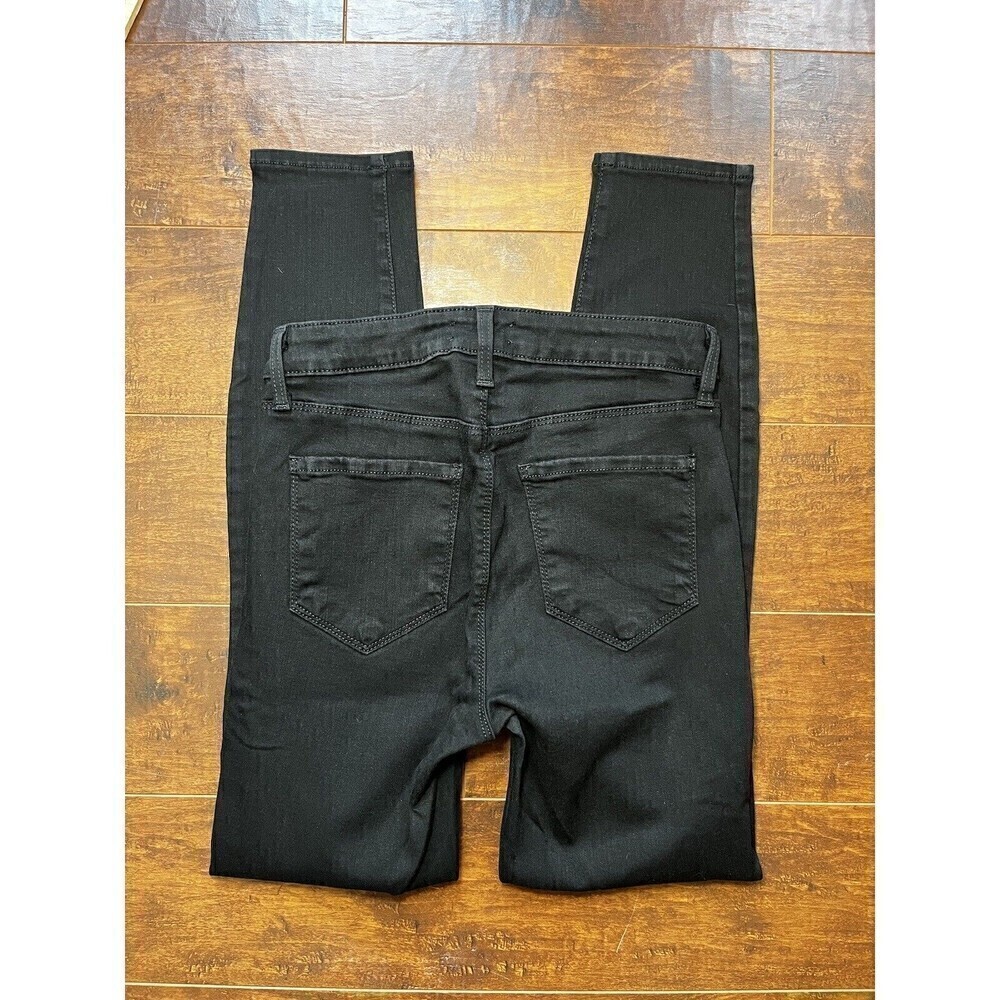 L’Agence Black Minimalist Casual Skinny Slim Jeans Sz 25 Mid Rise - Picture 5 of 6